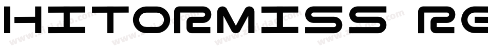 HITORMISS Regular字体转换